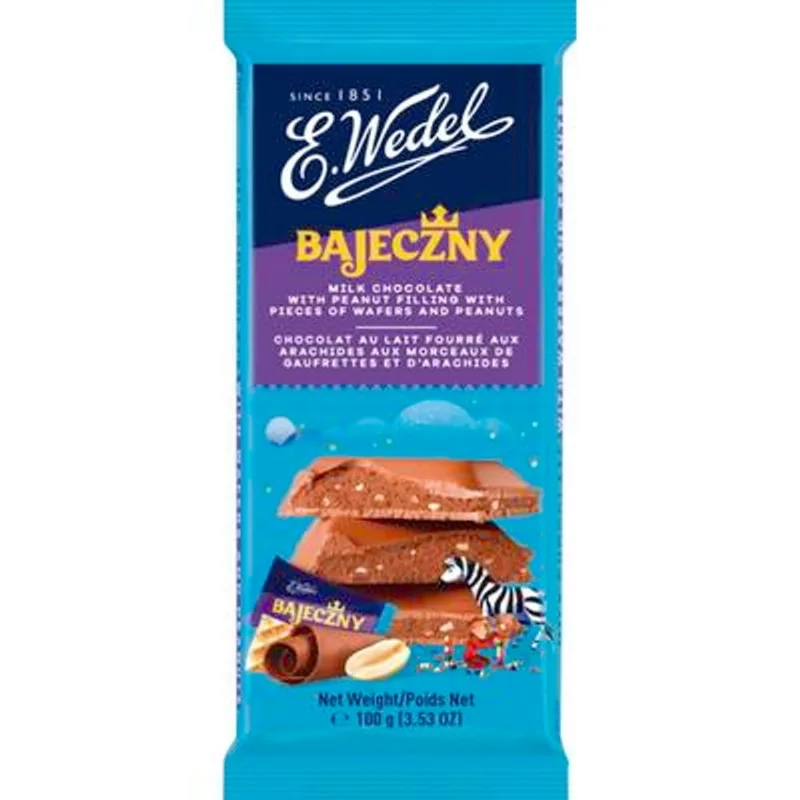 Chocolate E. Wedel Ao Leite recheado com Amen e Wafer 100g
