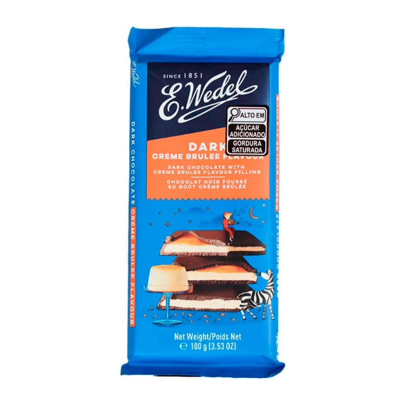 Chocolate Polonês Dark Creme Brulee E.Wedel 100g
