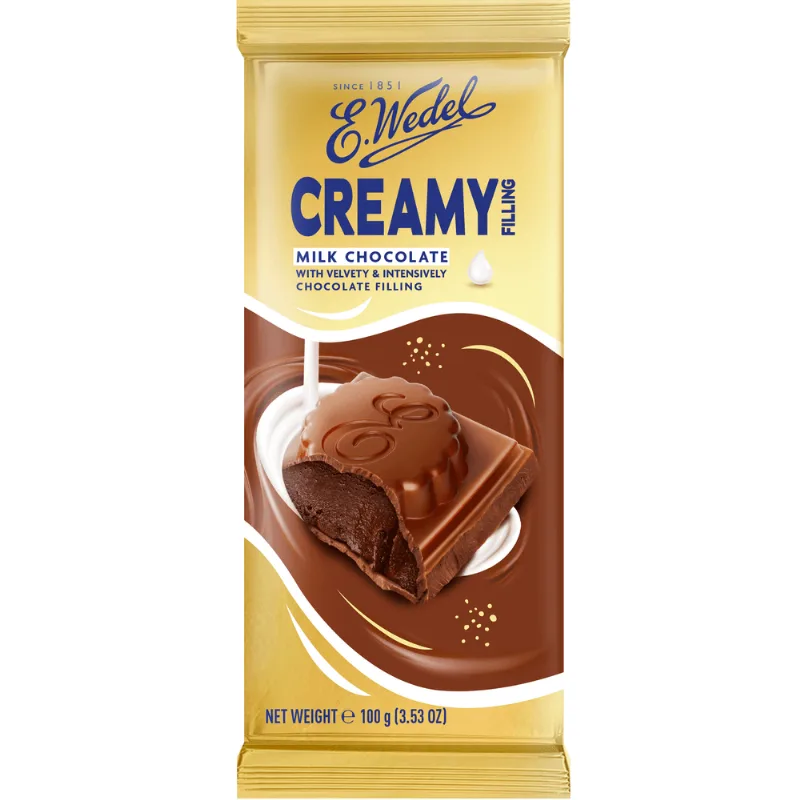 Chocolate em Barra E.Wedel ao Leite com Mousse 100g