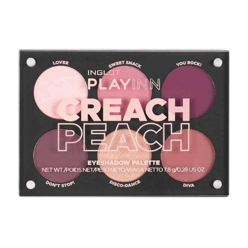 Inglot Playinn Creach Peach Paleta De Sombras 8,4G