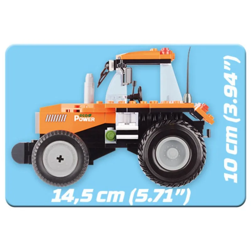 Trator Blocos Para Montar Com 160 Pçs