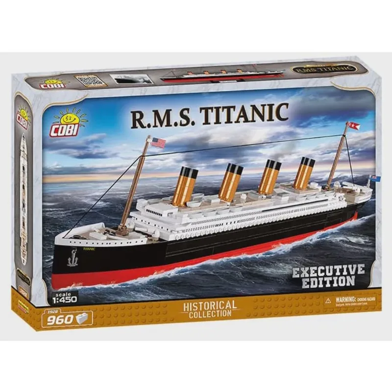 Navio r. M. S. Titanic Edição Executiva - Blocos de Montar 960 Peças - cobi