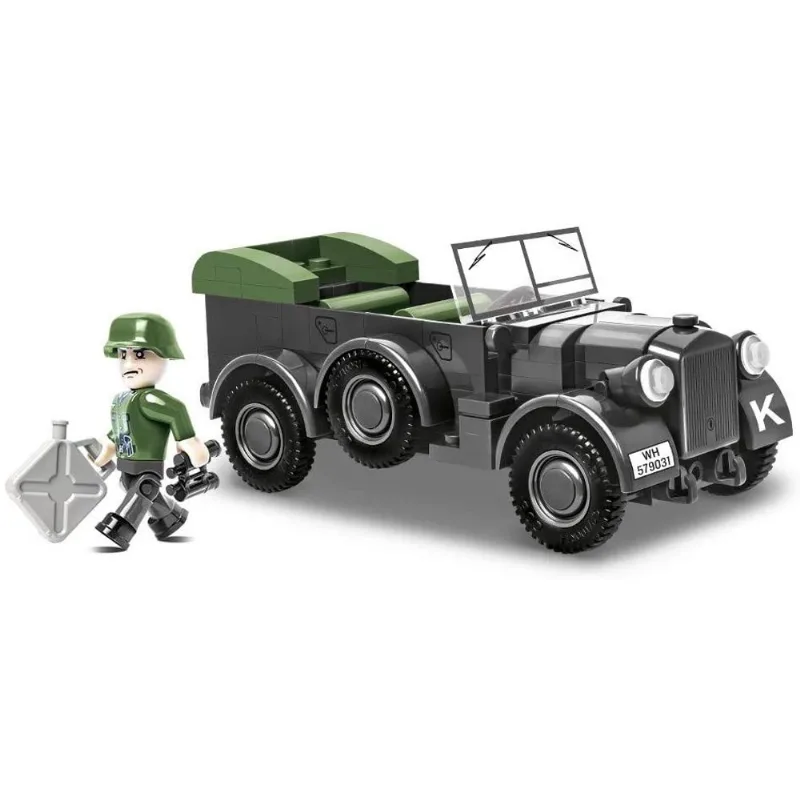 Coleção Histórica cobi 1937 Horch 901 (Kfz.15) Carro Off-Road Alemão, Preto