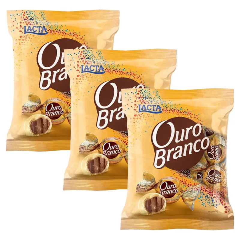 Kit 3 Ouro Branco 1kg - Lacta