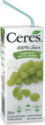 100 Juice Uva Branca 200ml Ceres Brasil - CERES JUICES