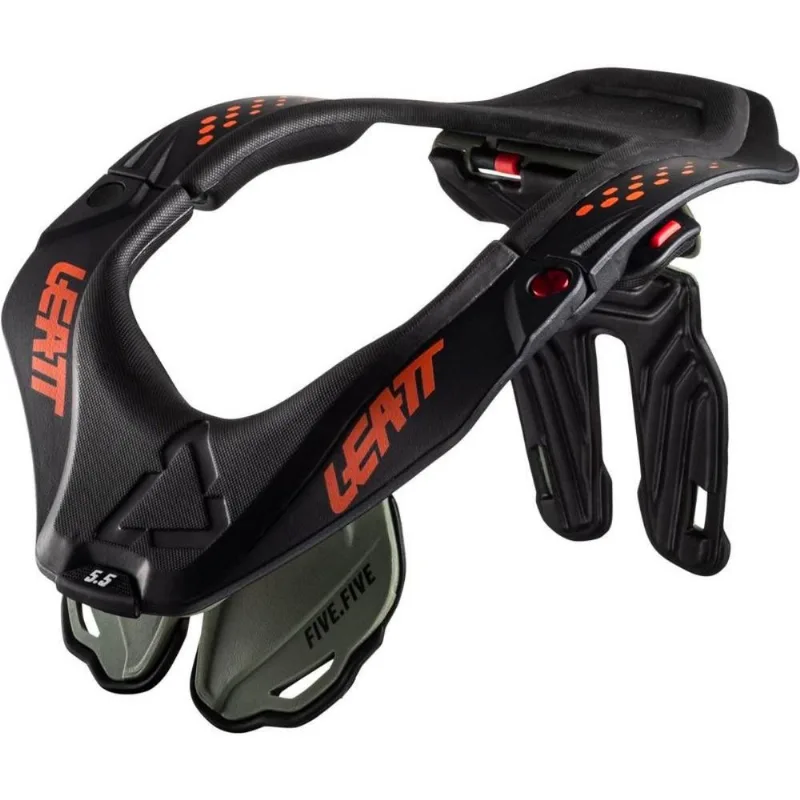 Protetor De Pescoço Leatt Brace 5.5 - Verde Cactus/laranja (neck Brace)