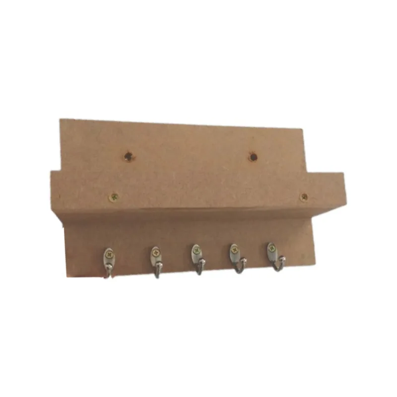 Porta Chave Simples Natural Em Mdf