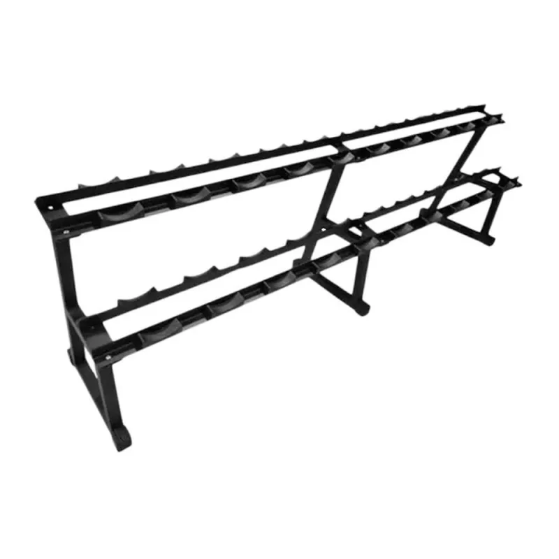 Suporte Expositor de Dumbbells SED10PA Organizacao de 10 Pares Inox Anilhas Fitness - ANILHAS FITNESS