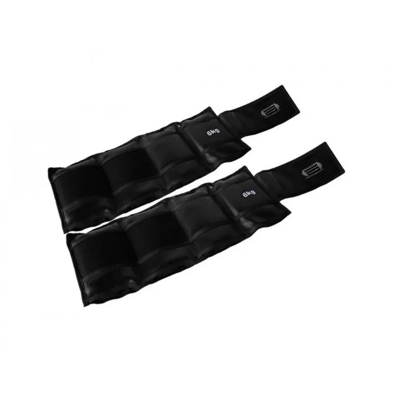 Par de Caneleiras Tornozeleira Academia Ginástica 6,0kg - ANILHAS FITNESS
