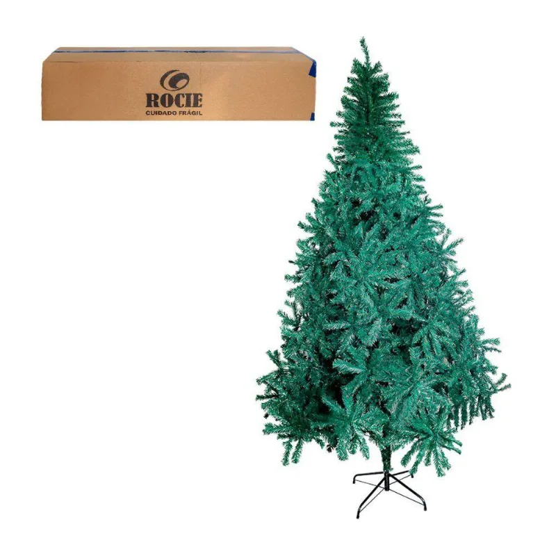 Árvore De Natal Verde Tradicional 2,40m Com 1400 Galhos