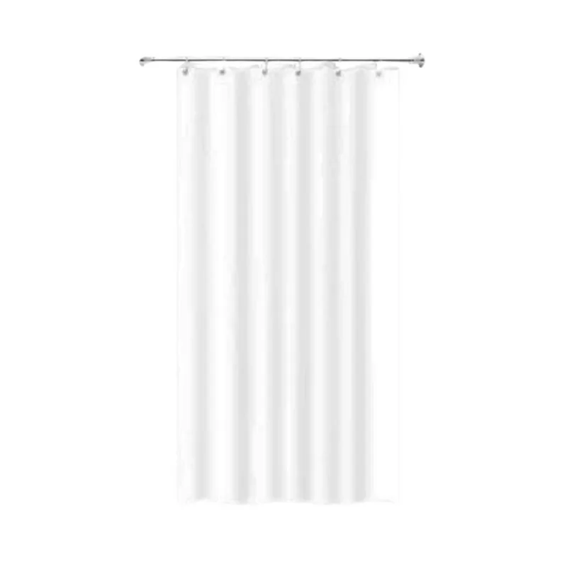 Cortina Para Box Pvc Para Banheiro Com Gancho Branca