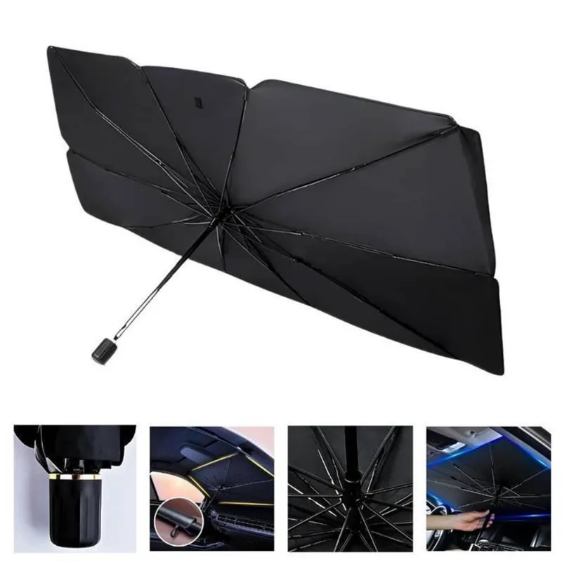 Guarda Sol Para-brisa Carro Durável Retrátil Proteção Uv