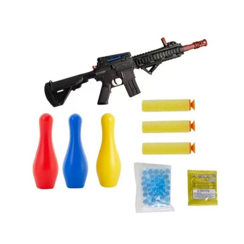 Arminha de Brinquedo Bolinha de Gel Tiro ao Alvo Boliche