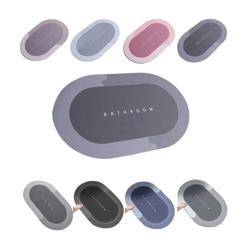 Tapete Oval para Banheiro 38cm x 58cm Antiderrapante - TOP RIO