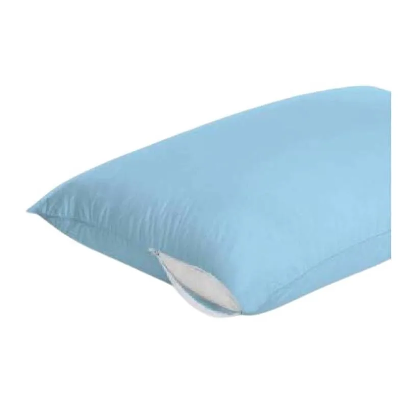 Capa de Travesseiro Azul com Zíper 49cm x 69cm Anti Ácaro - Vida Pratika
