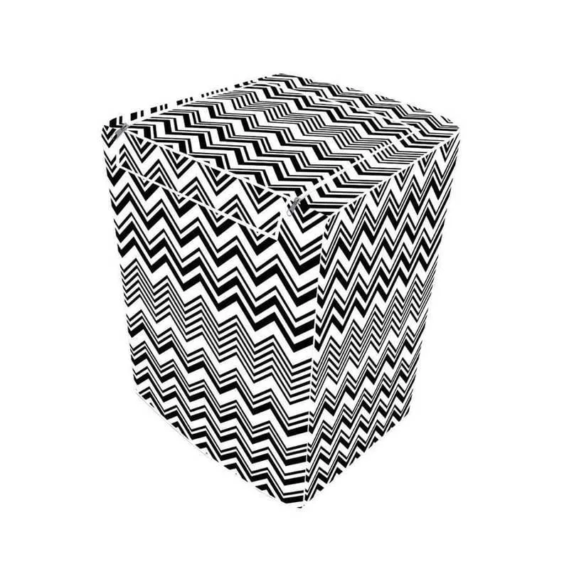 Capa de Máquina de Lavar G Zig Zag com Zíper Forrada - Vida Pratika