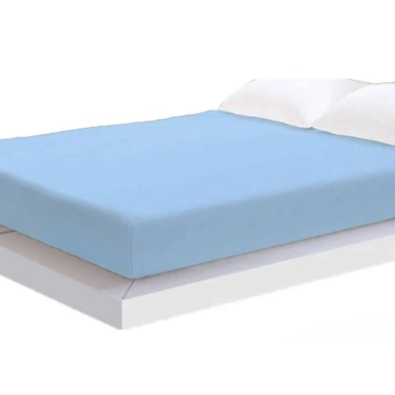 Protetor de Colchão Azul Capa Colchão Casal com Elástico - Vida Pratika