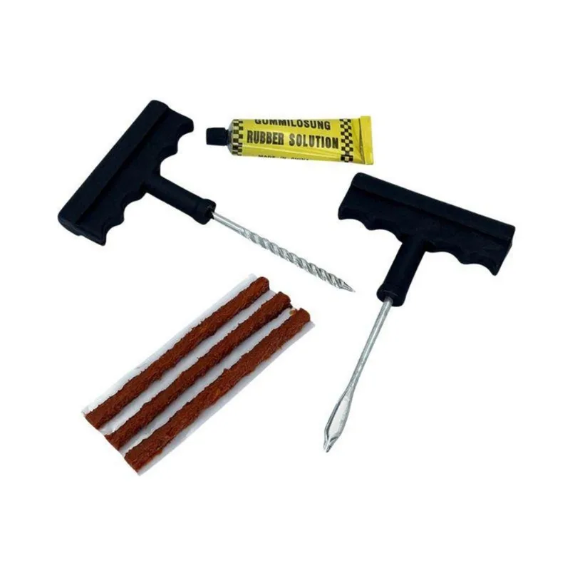 Kit Remendo Reparo Pneu Sem Câmara Macarrão Furo Carro Moto