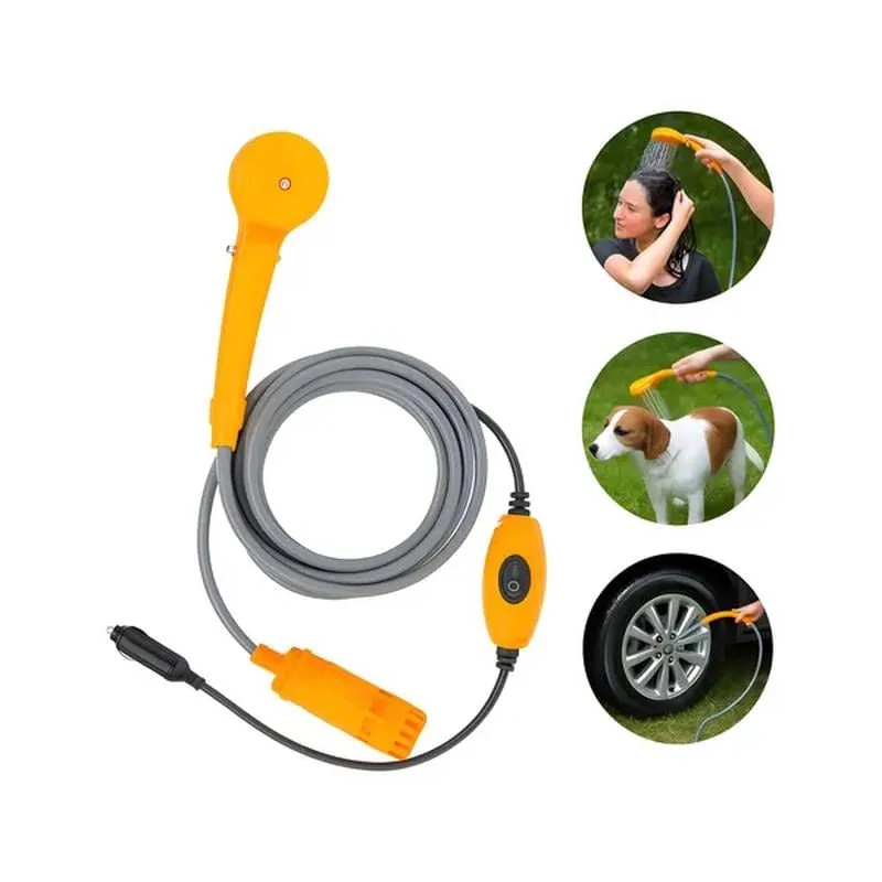 Chuveiro Portátil Elétrico 12v Camping Praia Trailler Sítio - GLOBALMIX