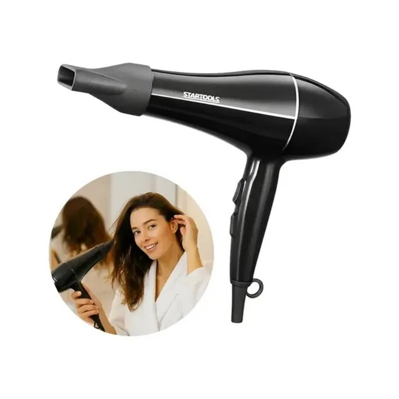 Secador de Cabelo Preto 127v Profissional 1800w Quente/Frio