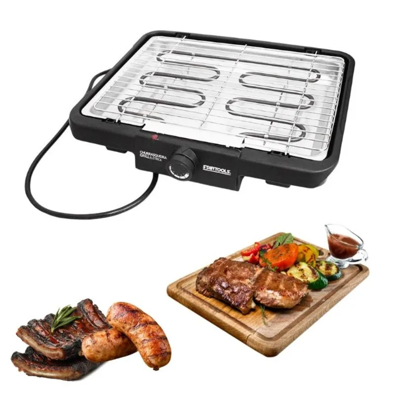 Churrasqueira Elétrica 127v Grill 2000w Grelha Removível - STARTOOLS