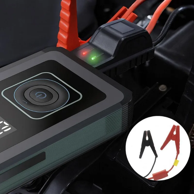 Mini Inflador Auxiliar De Partida Compressor De Ar Lanterna