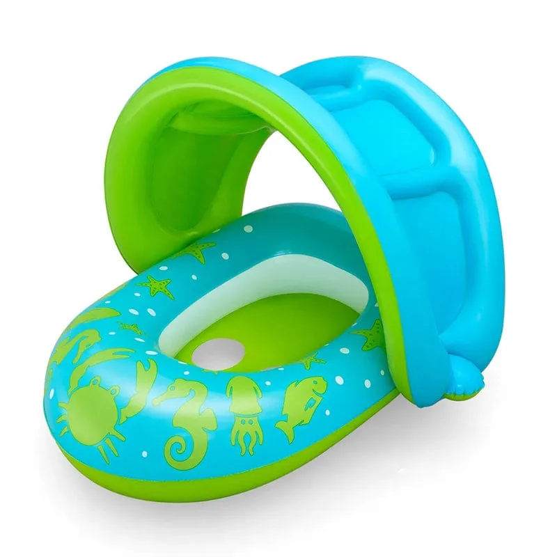 Bote Inflável Azul Infantil para Piscina com Cobertura - Bestway