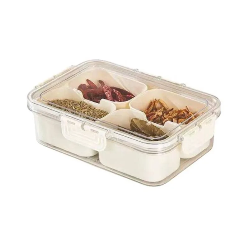 Caixa Organizadora com Tampa Hermética Plástico e Silicone Kit 10 Unidades Branco Top Rio Comercial - OUTRAS