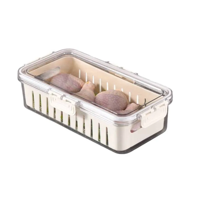 Kit 06 Caixa Organizador com Tampa Hermética 30,5x7,5x16cm - TOP RIO