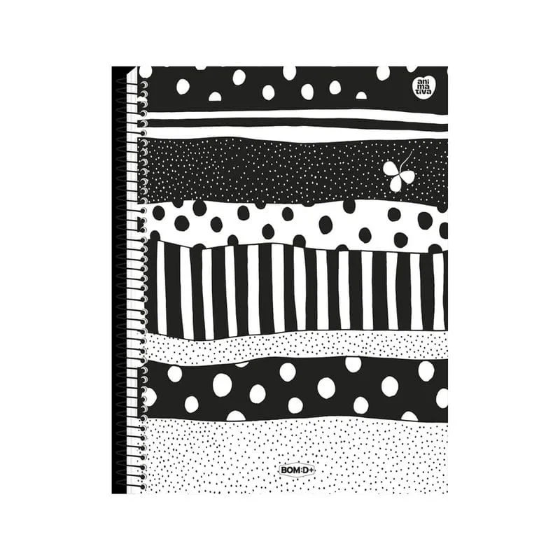 Caderno Universitário Capa Dura 15 Matérias 240 Folhas P&B - Animativa