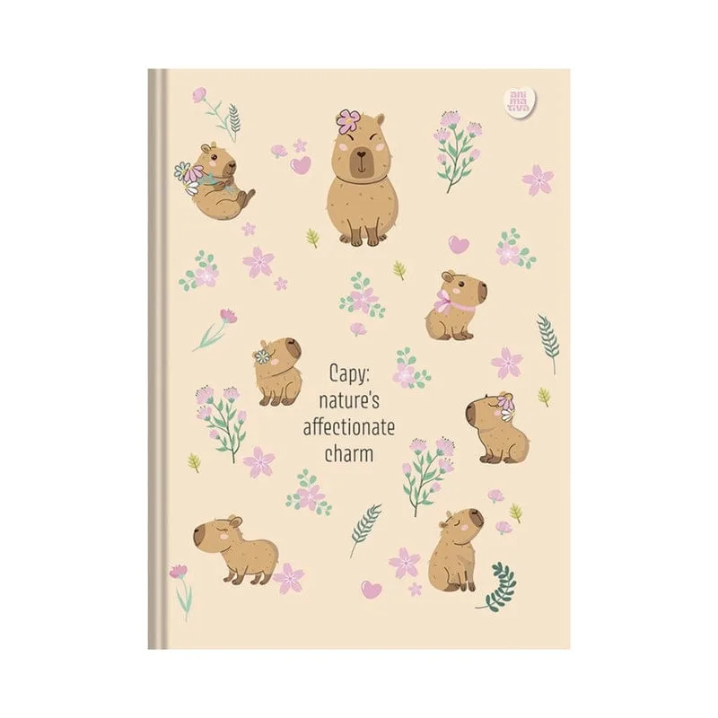 Caderno Universitário Capa Dura Costurada 160 Folha Capivara - Animativa