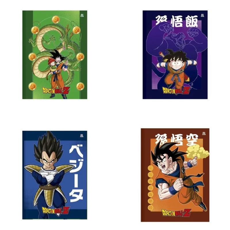 Caderno Capa Dura Costurada 80 Folhas Dragon Ball Z - Animativa