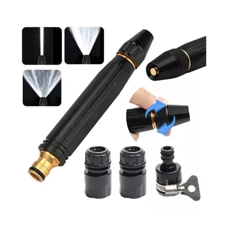 Kit 02 Bicos Engate Rápido Pressão Mangueira Conector 3 Em 1