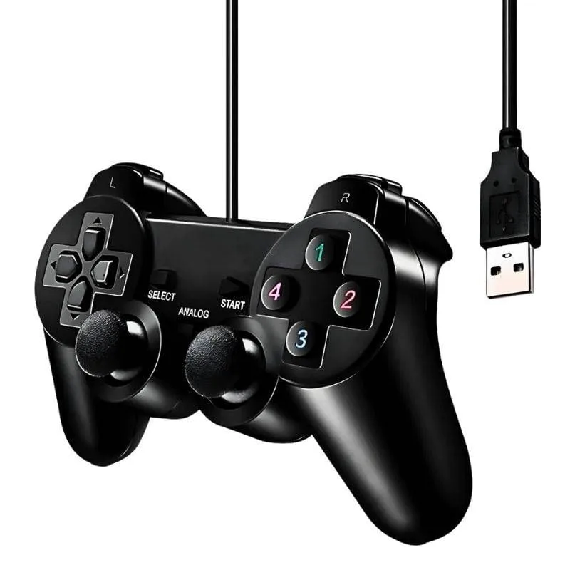 Kit 02 Controles Usb para PC Computador Notebook Joystick - Thor