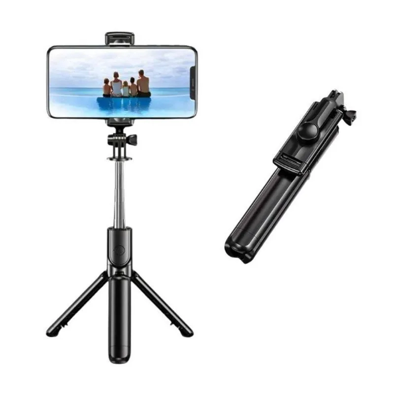Kit 2 Bastão Selfie com Tripé para Celular Controle Remoto - Thor