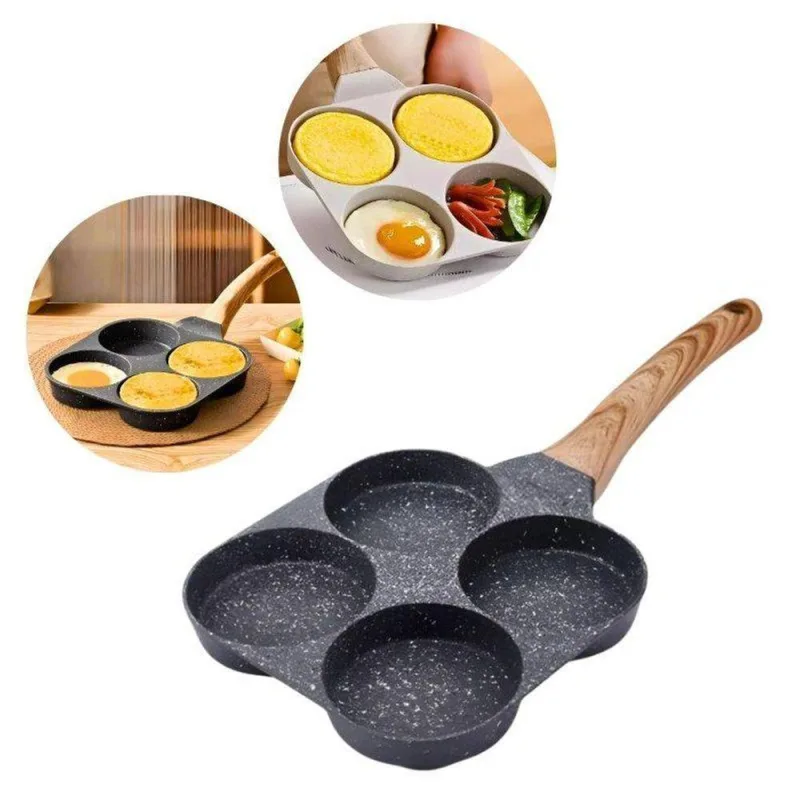 Kit 02 Frigideiras 4 Em 1 Para Hamburguer Panquecas E Ovos Antiaderente Supremo - Não Informado