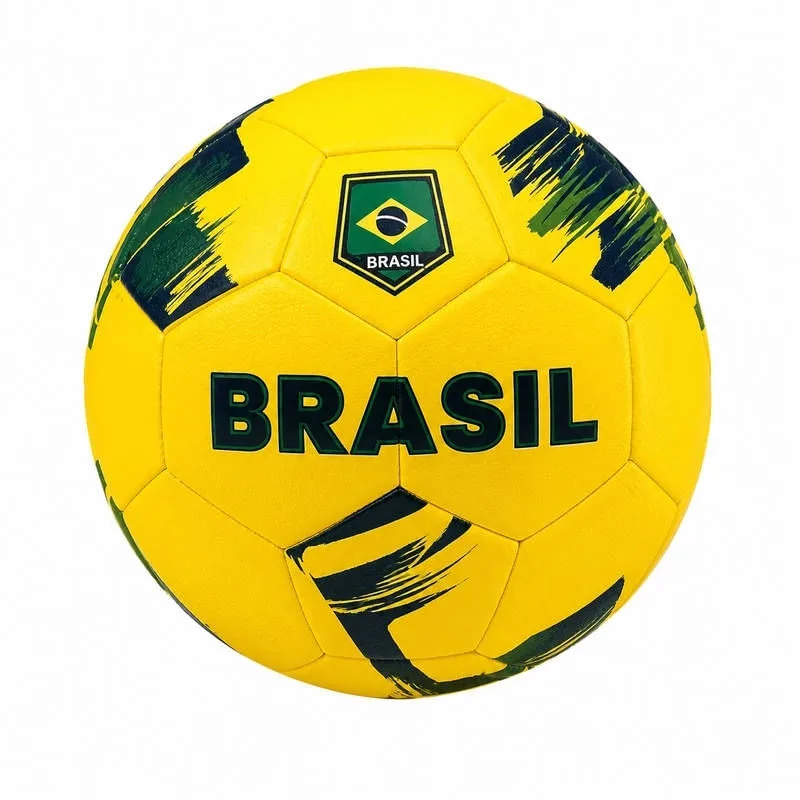 Bola de Futebol Brasil Tamanho padrão Costuras Reforçadas - B2