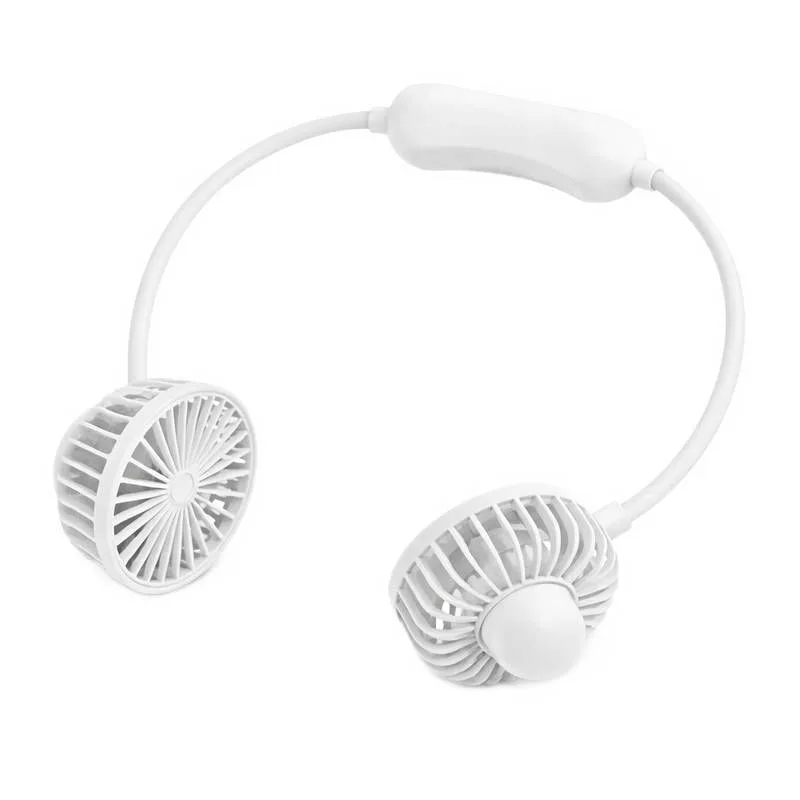 Ventilador de Pescoço Branco Portátil Recarregável Flexível - B2