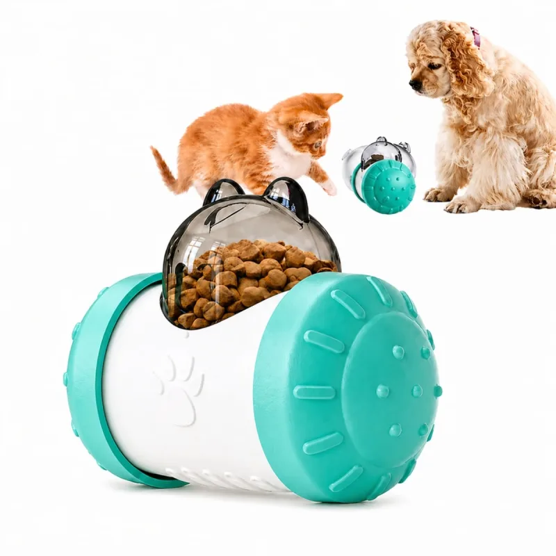 Dispensador de Ração Pets Tiffany Interativo para Cães Gatos - Genérico