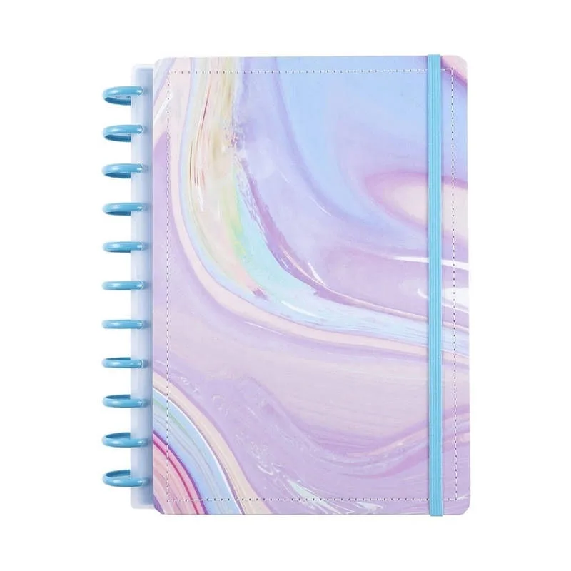 Caderno Algodão Doce 80 Folhas Reposicionáveis Capa Dura M - Disko