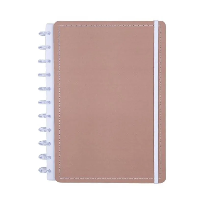 Caderno Mocha 80 Folhas Reposicionáveis Capa Dura M - Disko