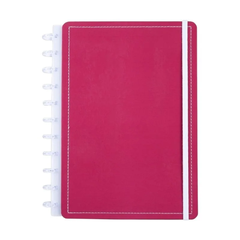 Caderno Rose Wine 80 Folhas Reposicionáveis Capa Dura G - Disko