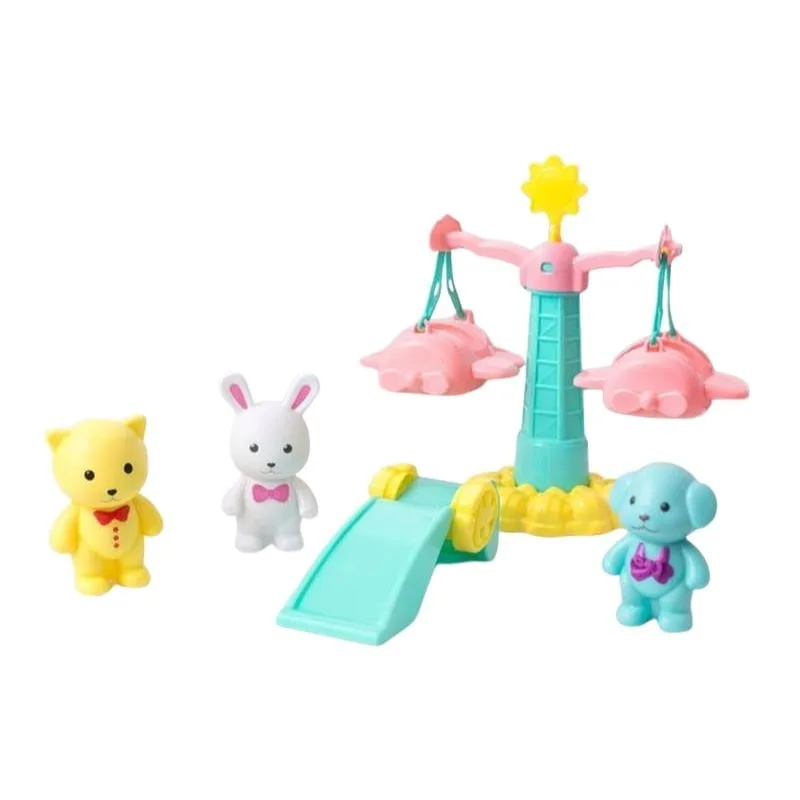 Parque de Diversão Brinquedo Giratório Animais Carrossel - Dute Toys