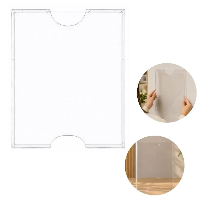 Quadro de Avisos A4 Transparente Rígido com Fita Dupla Face - DELLO