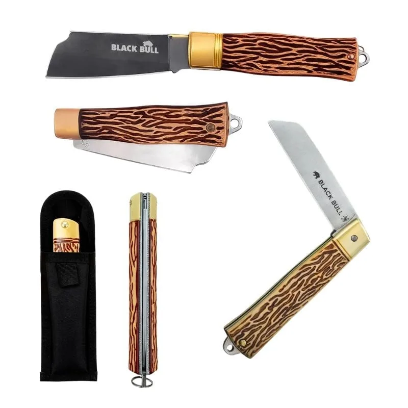 Canivete Dobrável 3,5” com Capa Pesca Caça Trilha Camping - FRATELLI