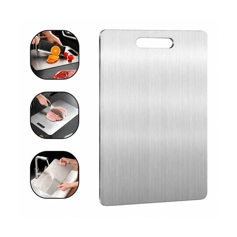Tabua de Corte em Aço Inox  Higiênica Superfície Escovada - B2