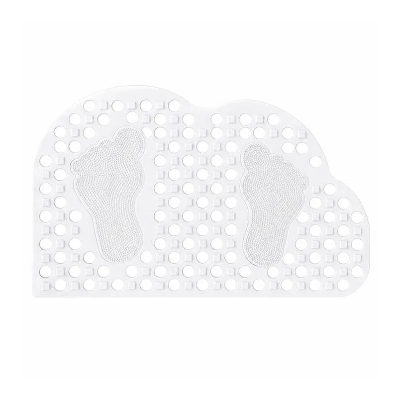 Kit 03 Tapete para Banheiro Branco Antiderrapante c/Ventosas - B2