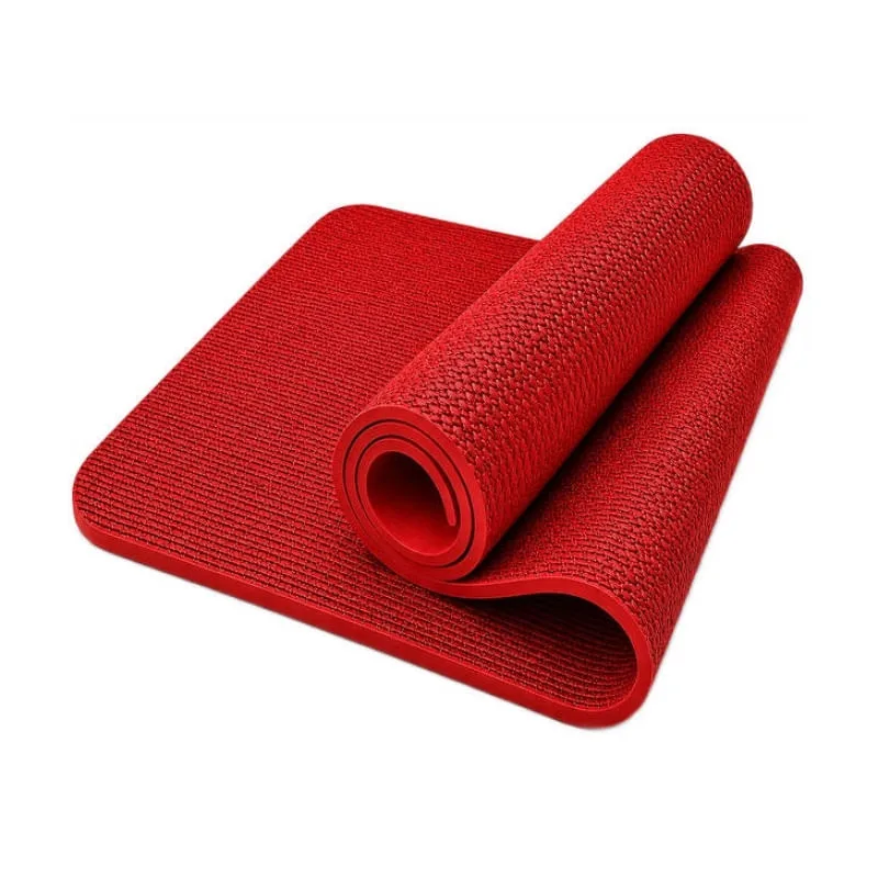 Tapete Vermelho de Yoga Alongamentos Pilates Antiderrapante - B2