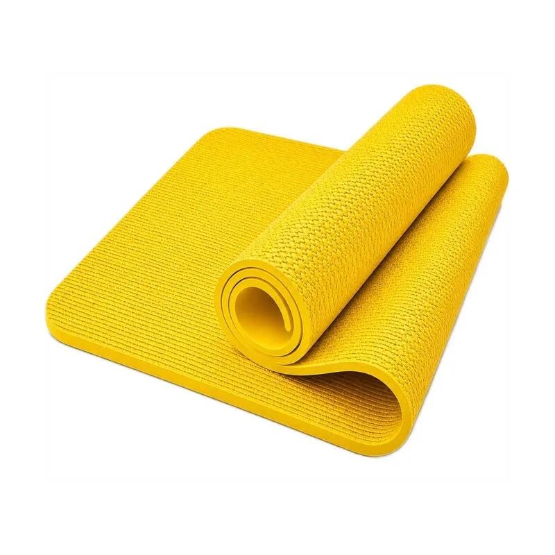 Tapete Amarelo de Yoga Alongamentos Pilates Antiderrapante - B2