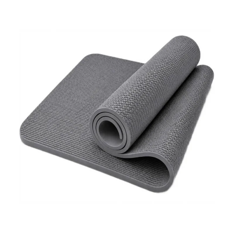 Tapete Cinza de Yoga Alongamentos Pilates Antiderrapante - B2